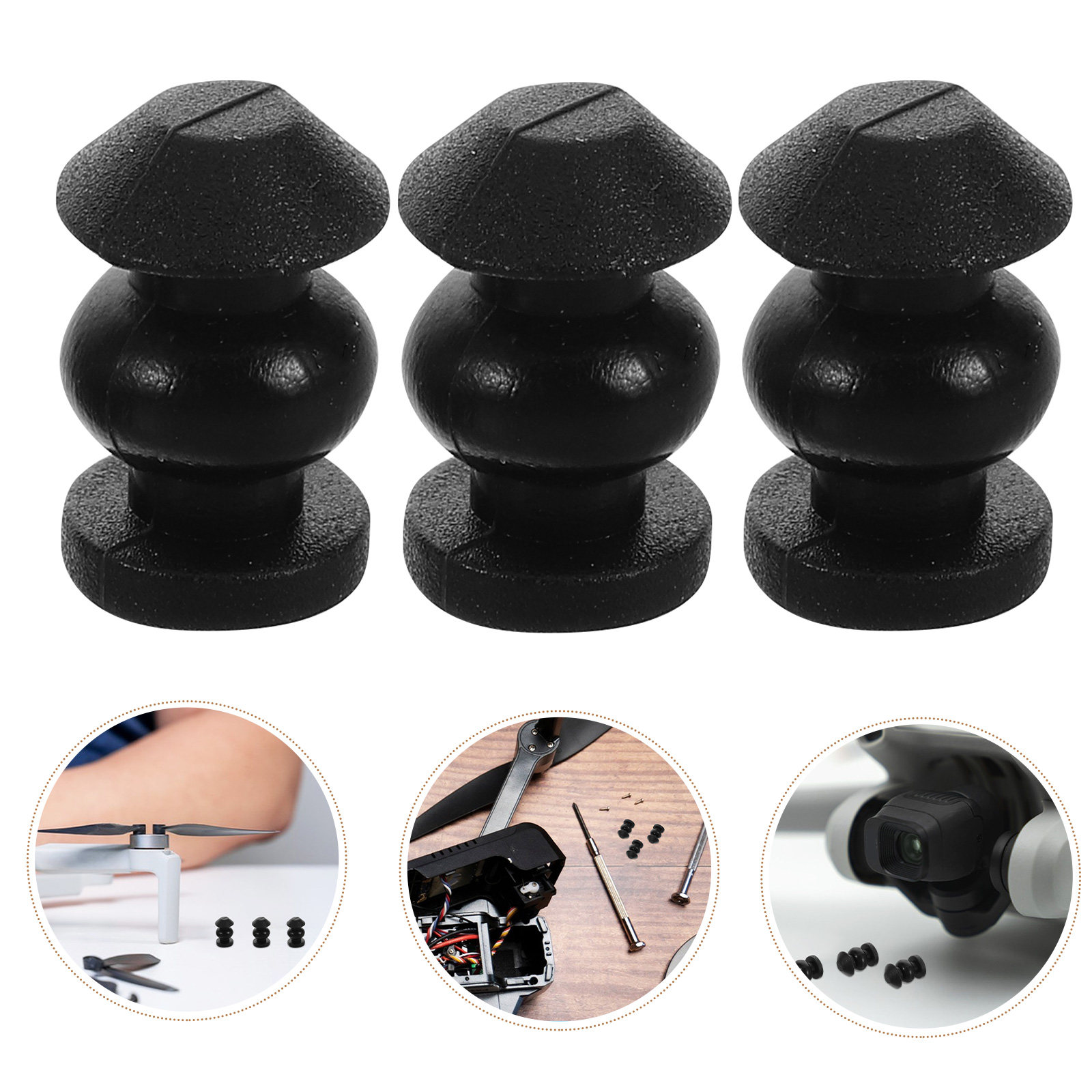 Drone Gimbal Dampener - 10개입 범용 드론 짐벌 실리콘 고무