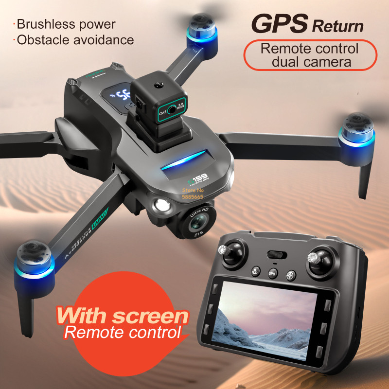 Drone Gimbal Brushless - 8K 듀얼 카메라 5G WIFI FPV