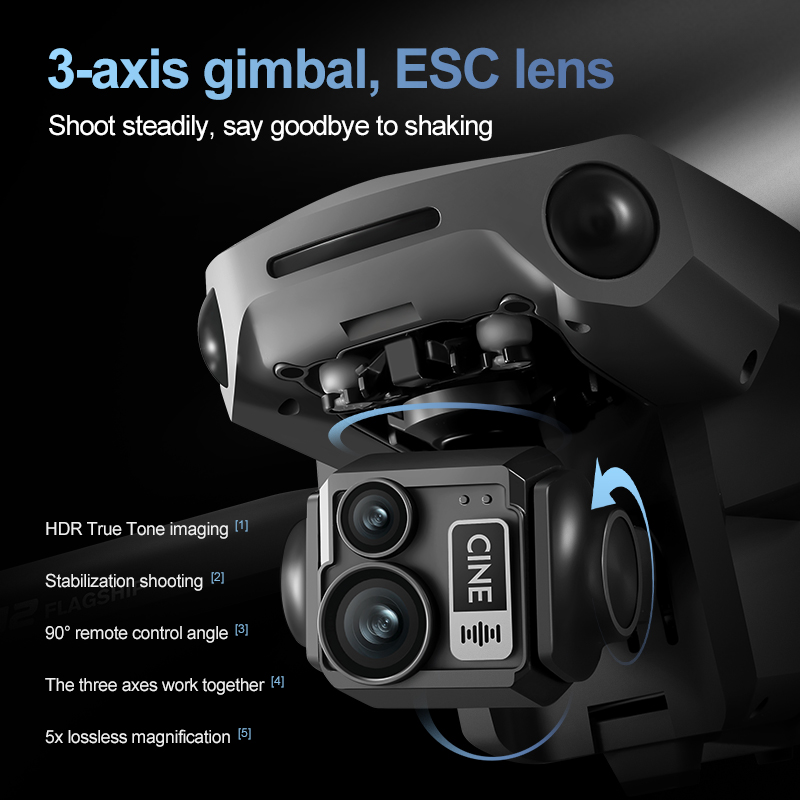 8K 3축 짐벌 브러시리스 7.2인치 터치스크린 FPV - Drone Gimbal Case 리뷰 및 가격