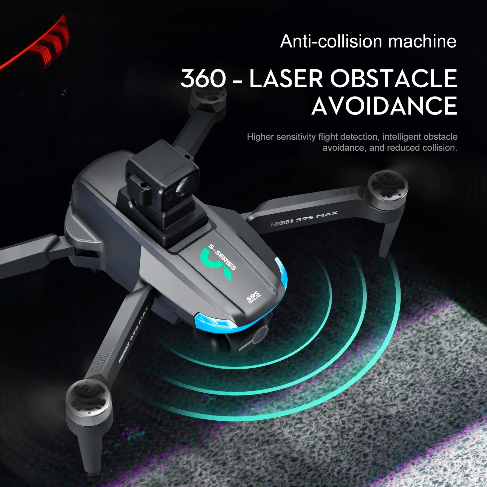 새로운 S9S MAX 미니 드론 4K 2축 PTZ HD - Drone Gimbal Case 리뷰 및 가격