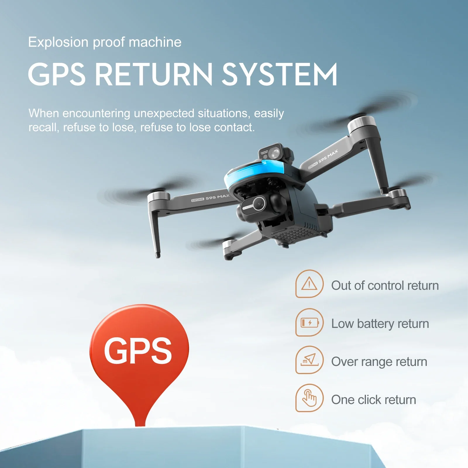 새로운 S9S MAX 미니 드론 4K 2축 PTZ HD - Drone Gimbal Case 리뷰 및 가격