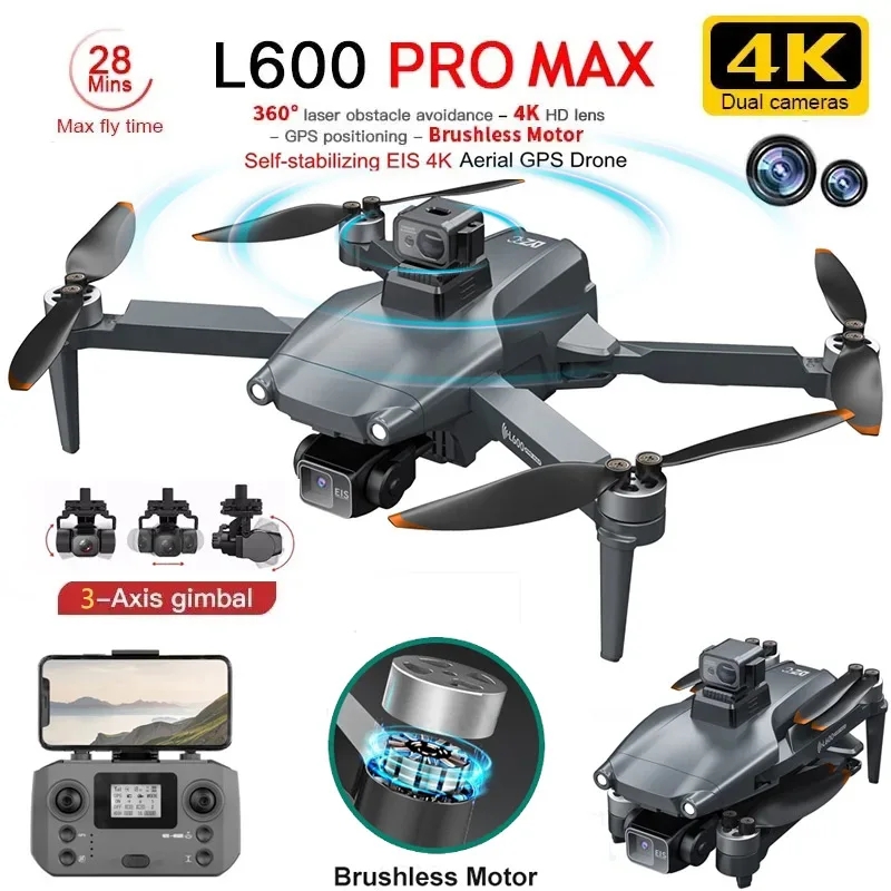 L600 PRO MAX GPS 드론 전문 4K 3축 P - Drone Gimbal Case 리뷰 및 가격