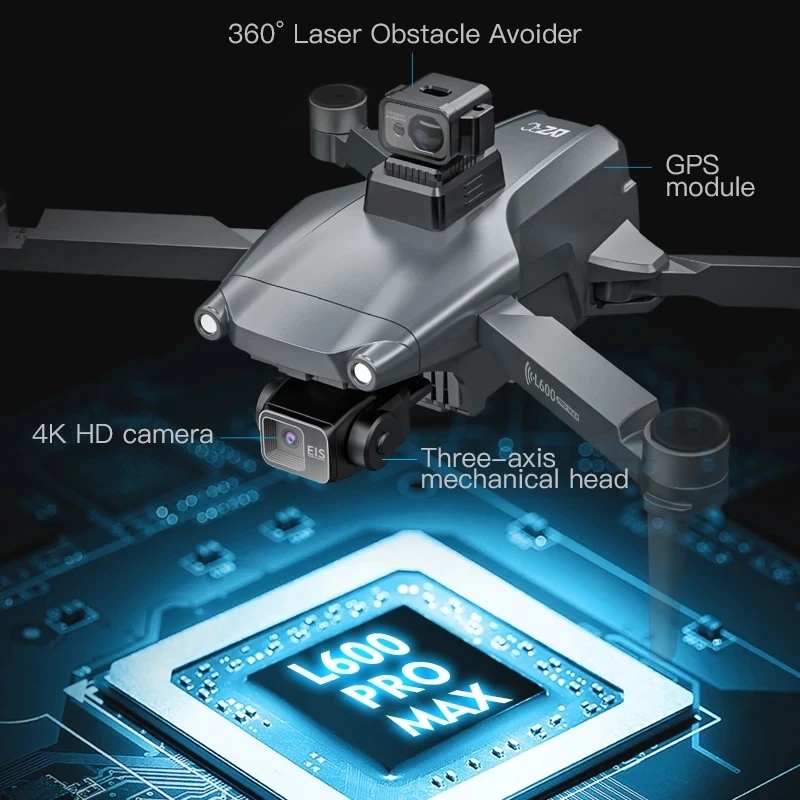 L600 PRO MAX GPS 드론 전문 4K 3축 P - Drone Gimbal Case 리뷰 및 가격